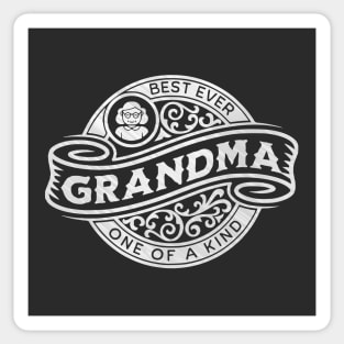 Grandma Silver Vintage Sign Sticker
